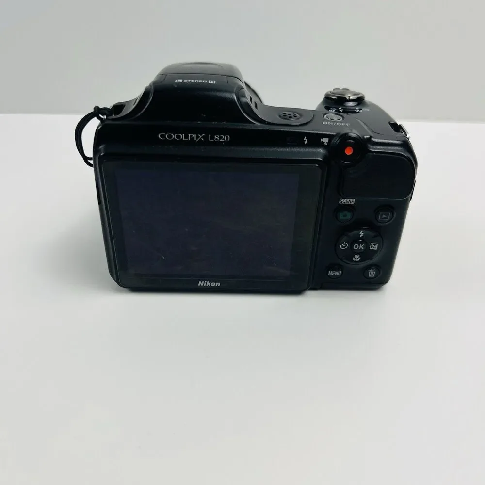 Nikon Coolpix L820 16.0MP Digital Camera, Battery Door Doesn't Close TESTED READ